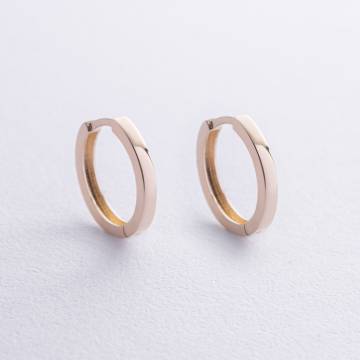 Серьги - кольца в желтом золоте с08769 Серьги - кольца в желтом золоте с08769