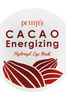 Гидрогелевые патчи для кожи вокруг глаз Petitfee Cacao Energizing Hydrogel Eye Mask тонизирующие, с экстрактом какао, 60 шт