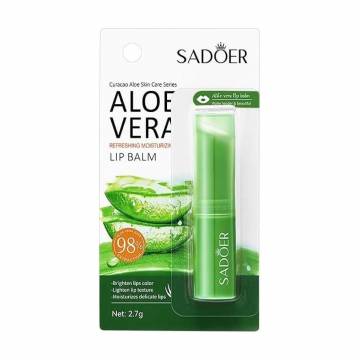 Увлажняющий бальзам для губ Sadoer Moisturize Lip Balm, Aloe, 7 г Увлажняющий бальзам для губ Sadoer Moisturize Lip Balm, Aloe, 7 г