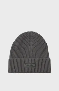 Мужская темно-серая шапка CHUNKY Серый ONESIZE Calvin Klein LV04D8053G
