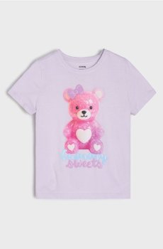 Бавовняна футболка з коротким рукавом - Фіолетовий