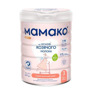 Детская смесь МАМАКО Premium 3 с бифидобактериями, с 12 месяцев, 800 г Детская смесь МАМАКО Premium 3 с бифидобактериями, с 12 месяцев, 800 г