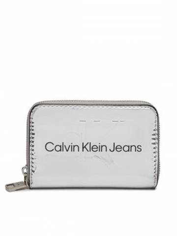 Calvin Klein Jeans Великий жіночий гаманець Sculpted Med Zip Around Mono S K60K611863 Срібний Calvin Klein Jeans Великий жіночий гаманець Sculpted Med Zip Around Mono S K60K611863 Срібний