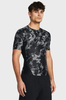 Мужская камуфляжная футболка UA HG IsoChill Prtd SS Черный S Under Armour 1383774-001