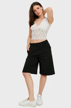 Женские черные шорты Черный 32 Tally Weijl SSHPEMUNNY