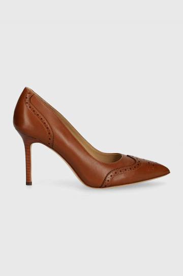 Кожаные туфли Lauren Ralph Lauren Lynden цвет коричневый 802946161002 Кожаные туфли Lauren Ralph Lauren Lynden цвет коричневый 802946161002