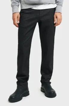 Мужские темно-серые брюки SLIM TWO TONE PANTS Серый 38 Gant 1505314