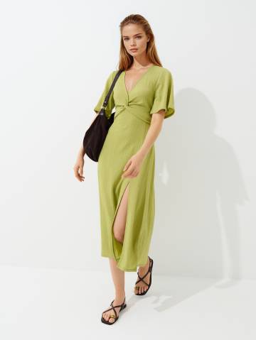 Mohito - Сукня міді з короткими рукавами - зелений - L