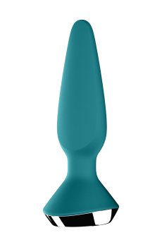 Анальная смарт-пробка Satisfyer Plug-ilicious 1 Plug Vibrator с вибрацией, бирюзовая, 1 шт