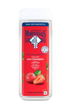 Гель для душа Le Petit Marseillais БИО Дикая клубника, 400 мл