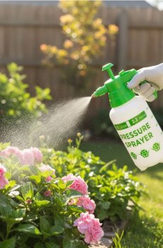 Садовий обприскувач з помпою - темно-зелений