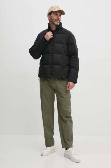 Хлопковая футболка Armani Exchange мужская цвет чёрный с аппликацией 6DZTAD ZJ9TZ Хлопковая футболка Armani Exchange мужская цвет чёрный с аппликацией 6DZTAD ZJ9TZ