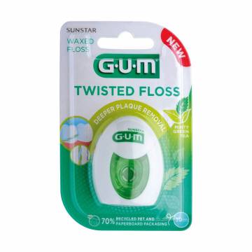 Зубная нить GUM Sunstar Waxed Twisted Floss, 30 м Зубная нить GUM Sunstar Waxed Twisted Floss, 30 м