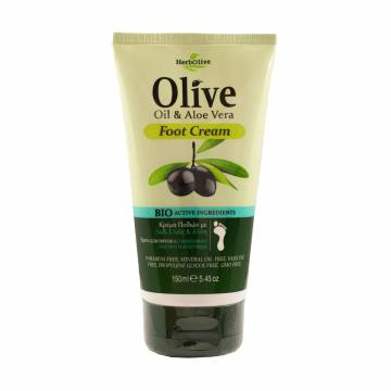 Крем для ног Madis HerbOlive Foot Care с оливковым маслом и алоэ вера, 150 мл Крем для ног Madis HerbOlive Foot Care с оливковым маслом и алоэ вера, 150 мл
