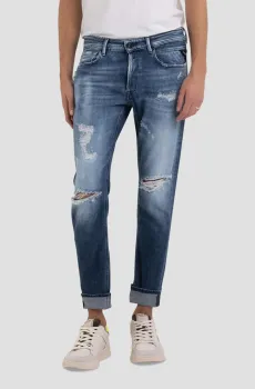 Мужские темно-синие джинсы Синий 34-34 Replay M1008I.000.691 482