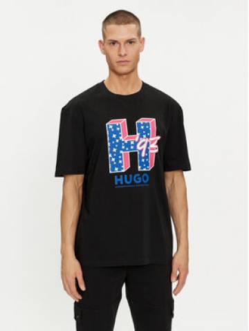Hugo Футболка Nentryle 50513411 Чорний Relaxed Fit Hugo Футболка Nentryle 50513411 Чорний Relaxed Fit