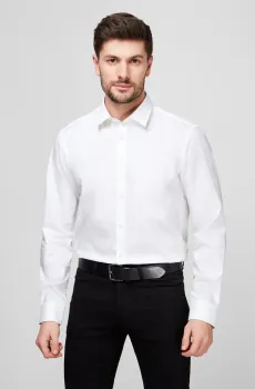 Мужская белая рубашка Белый 41 BOSS 50416086;100