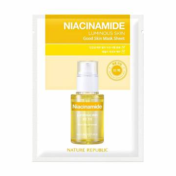 Тканевая маска для лица Nature Republic Good Skin Niacinamide Mask Sheet, 24 г Тканевая маска для лица Nature Republic Good Skin Niacinamide Mask Sheet, 24 г