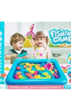 Надувной бассейн QiYiLe Fishing Game с набором магнитных рыбок (20 предметов)