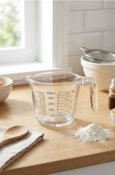 Скляний мірний глечик - clear