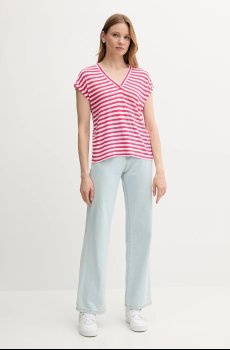 Футболка с примесью льна United Colors of Benetton