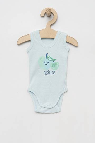 Детское боди из хлопка United Colors of Benetton 2 шт Детское боди из хлопка United Colors of Benetton 2 шт