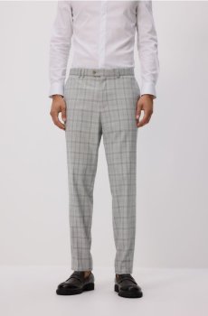 Reserved - Костюмні штани з додаванням віскози - світло-сірий - WK363-09P