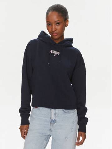 Tommy Jeans Світшот Essential Logo DW0DW17797 Cиній Relaxed Fit Tommy Jeans Світшот Essential Logo DW0DW17797 Cиній Relaxed Fit