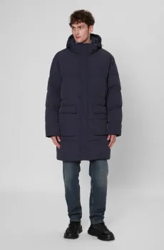 Мужской темно-синий пуховик Синий S PRPY PMOUTSKF0022