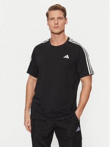 adidas Технічна футболка Own the Run 3-Stripes IQ3834 Чорний Regular Fit adidas Технічна футболка Own the Run 3-Stripes IQ3834 Чорний Regular Fit