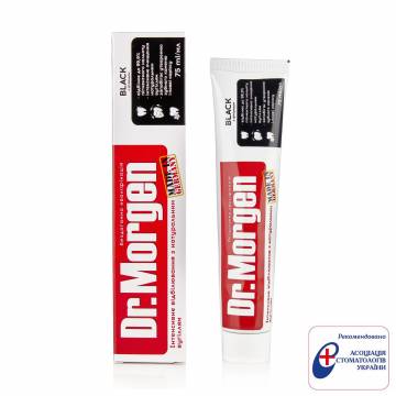 Зубная паста Dr.Morgen Black, 75 мл