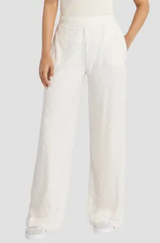 Женские бежевые брюки с узором Бежевый S Guess V5RB21.KCLG2;P6EB