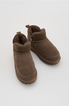 Reserved - Шкіряні черевики з утепленням - коричневий - 668HG-88X