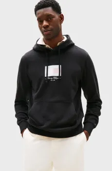 Мужское черное худи ITHACA FLAG Черный L Tommy Hilfiger MW0MW39377