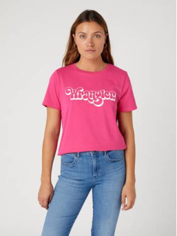 Wrangler Футболка W7N4D3P62 112332090 Рожевий Regular Fit Wrangler Футболка W7N4D3P62 112332090 Рожевий Regular Fit