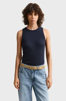 Женская темно-синяя майка HIGH NECK Синий XS Gant 4201407