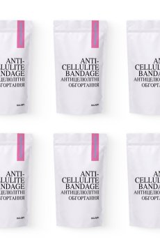 Курс антицелюлітних моделюючих обгортань з екстрактом ашваганди Hillary Ashwagandha Hot Slim (6 уп.)