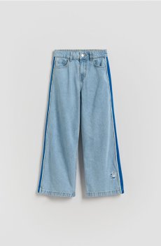 Reserved - Джинси супер широкого крою з лампасами - синій - 292HN-50J