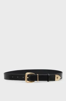 Женский черный кожаный ремень END TIP BUCKLE 30MM Черный 70 Calvin Klein LV04F7092G