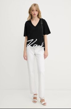 Хлопковая футболка Karl Lagerfeld