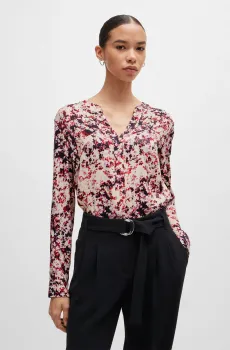 Женская блуза с узором Разноцветный 32 BOSS 50522413;979