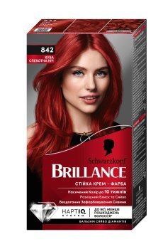 Интенсивная крем-краска для волос Brillance 842 Куба Жаркая ночь, 160 мл