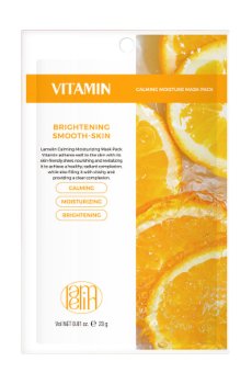 Уценка! Тканевая маска для лица Lamelin Calming Moisture Mask Pack Vitamin, 23 г