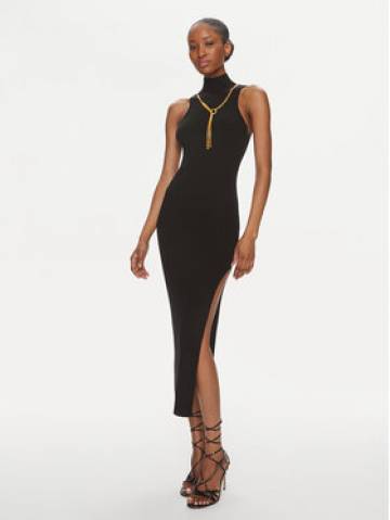 Elisabetta Franchi Повсякденна сукня AM-69S-41E2-V400 Чорний Slim Fit Elisabetta Franchi Повсякденна сукня AM-69S-41E2-V400 Чорний Slim Fit