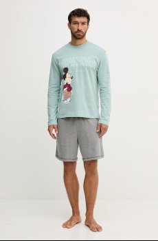 Хлопковый пижамный лонгслив United Colors of Benetton