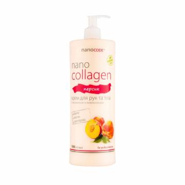 Крем для рук и тела NanoCode NanoCollagen Персик, с коллагеном, 1 л Крем для рук и тела NanoCode NanoCollagen Персик, с коллагеном, 1 л