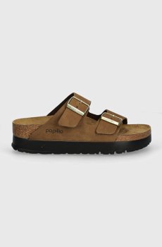 Шлепанцы из нубука Birkenstock Arizona Platform Flex Birkenstock x Papillio