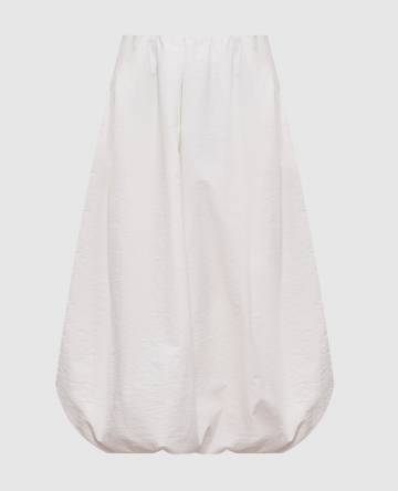 Белая юбка Bubble Hem Белая юбка Bubble Hem