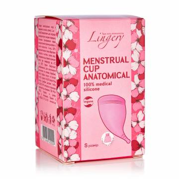 Менструальная чаша Lingery Anatomical из медицинского силикона, светло-розовая, размер S, 1 шт Менструальная чаша Lingery Anatomical из медицинского силикона, светло-розовая, размер S, 1 шт