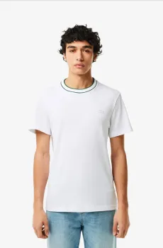 Мужская белая футболка Белый L-XL Lacoste TH8174001